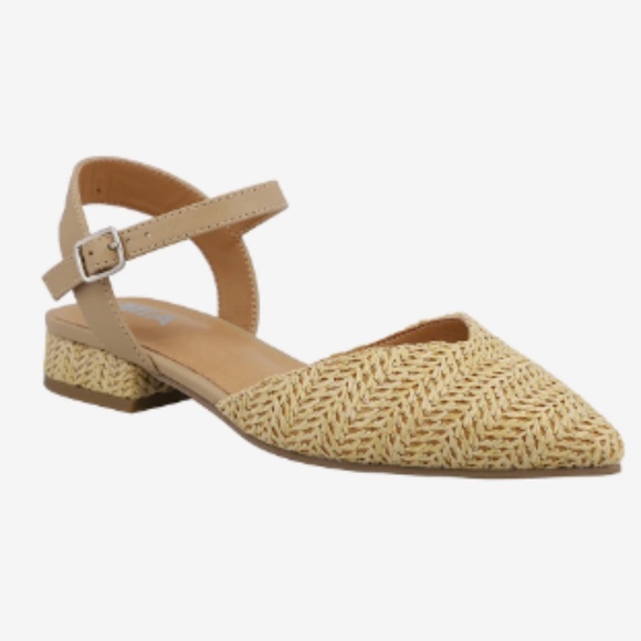 MIA Lawra Pointed Toe sandals natural raffia- 9 - Picture 1 of 12